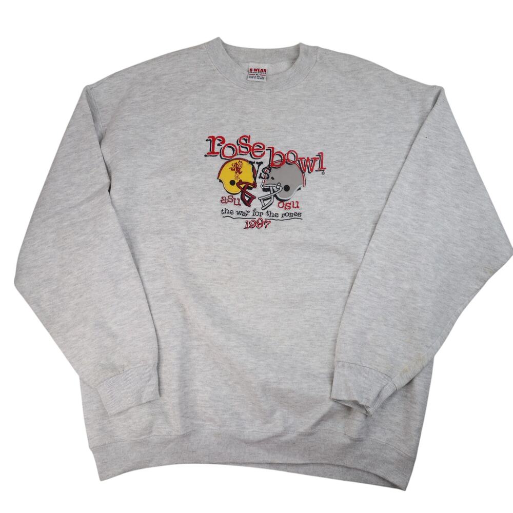Vintage 1997 ASU vs OSU Rose Bowl Embroidered Sweatshirt